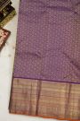 Kancheepuram Silk Parrot Green Saree With Zari Lines Body Contrast Border
