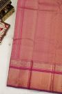 Kancheepuram Silk Magenta Saree With Zari Checks Body Self Border