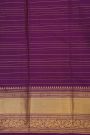 Kancheepuram Silk Peach Saree With Checks Buttis Body Peacocks Border