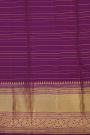 Kancheepuram Silk Mauve Saree With Checks Body Self Border
