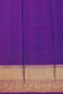 Kanchipuram Silk Royal Blue Saree With Peacock Buttis Body Kaddi Border