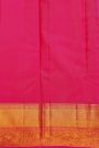 Kancheepuram Silk Orange Saree With Floral Brocade Pallu
