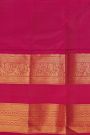 Kancheepuram Silk Rama Green Saree With Florals and Peacocks Border