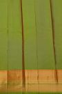 Kancheepuram Silk Orange Saree With Muniya Buttis Border