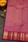 Kancheepuram Silk Parrot Green Saree With Florals And Buttis Traditional Border