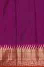 Kancheepuram Silk Violet Saree With Temples Border