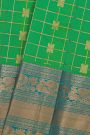 Kuppadam Sico Parrot Green Saree