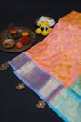 Venkatagiri Silk Light Peach Saree