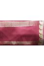 Mysore Crepe Maroon Saree