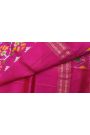 Ikat Silk Lavender Saree With Florals And Buttis Body