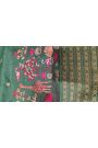 Designer Tussar Bottle Green Saree