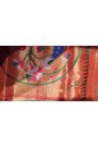 Narayanpet Silk Royal Blue Saree With Muniya Buttis Border