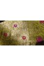Fancy Kora Light Green Saree With Floral Buttis Body