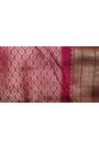 Pochampally Ikat Silk Red Saree With Floral And Bird Body