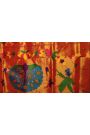 Narayanpet Silk Dark Purple Saree With Muniya Buttis Border