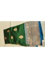 Banarasi Silk Bottle Green Saree