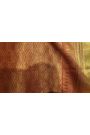 Kancheepuram Silk Peach Saree With Checks Buttis Body Peacocks Border