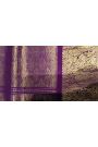Kalamkari Silk Slate Grey Saree With Elephants And Florals Border