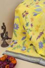 Khaadi Cotton Yellow Saree