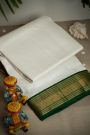 Kancheepuram Silk Off White Dhoti
