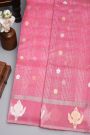 Designer Organza Light Pink Saree