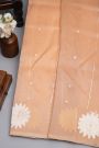 Designer Organza Peach Saree