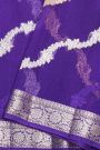 Designer Organza Purple Saree