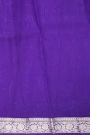 Designer Organza Purple Saree