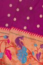 Paithani Weaving Silk Deep Magenta Saree