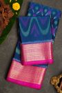 Coimbatore Soft Silk Peacock Blue Saree