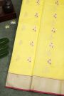Chanderi Sico Yellow Saree