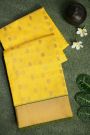 Chanderi Sico Yellow Saree