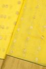 Chanderi Sico Yellow Saree