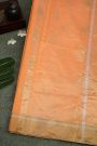 Chanderi Sico Peach Saree