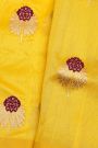 Chanderi Silk Yellow Saree