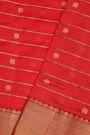 Chanderi Silk Red Saree