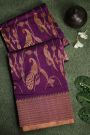 Chanderi Silk Purple Saree