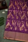 Chanderi Silk Purple Saree