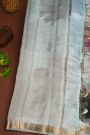 Matka Silk Sky Blue Saree