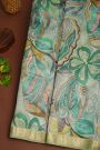 Matka Silk Pista Green Saree