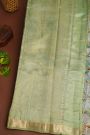 Matka Silk Pista Green Saree