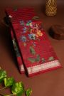 Matka Silk Red Saree