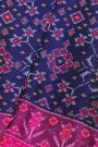 Patola Weaving Silk Navy Blue Saree