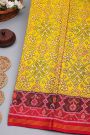 Patola Weaving Silk Mustard Yellow Saree