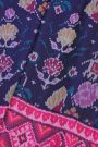 Patola Weaving Silk Navy Blue Saree