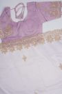 Designer Organza Lilac Saree