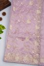 Designer Organza Lilac Saree