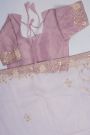Designer Organza Lilac Saree