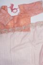 Designer Organza Crepe Pink Saree
