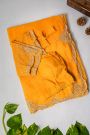 Designer Shimmer Georgette Mustard Saree